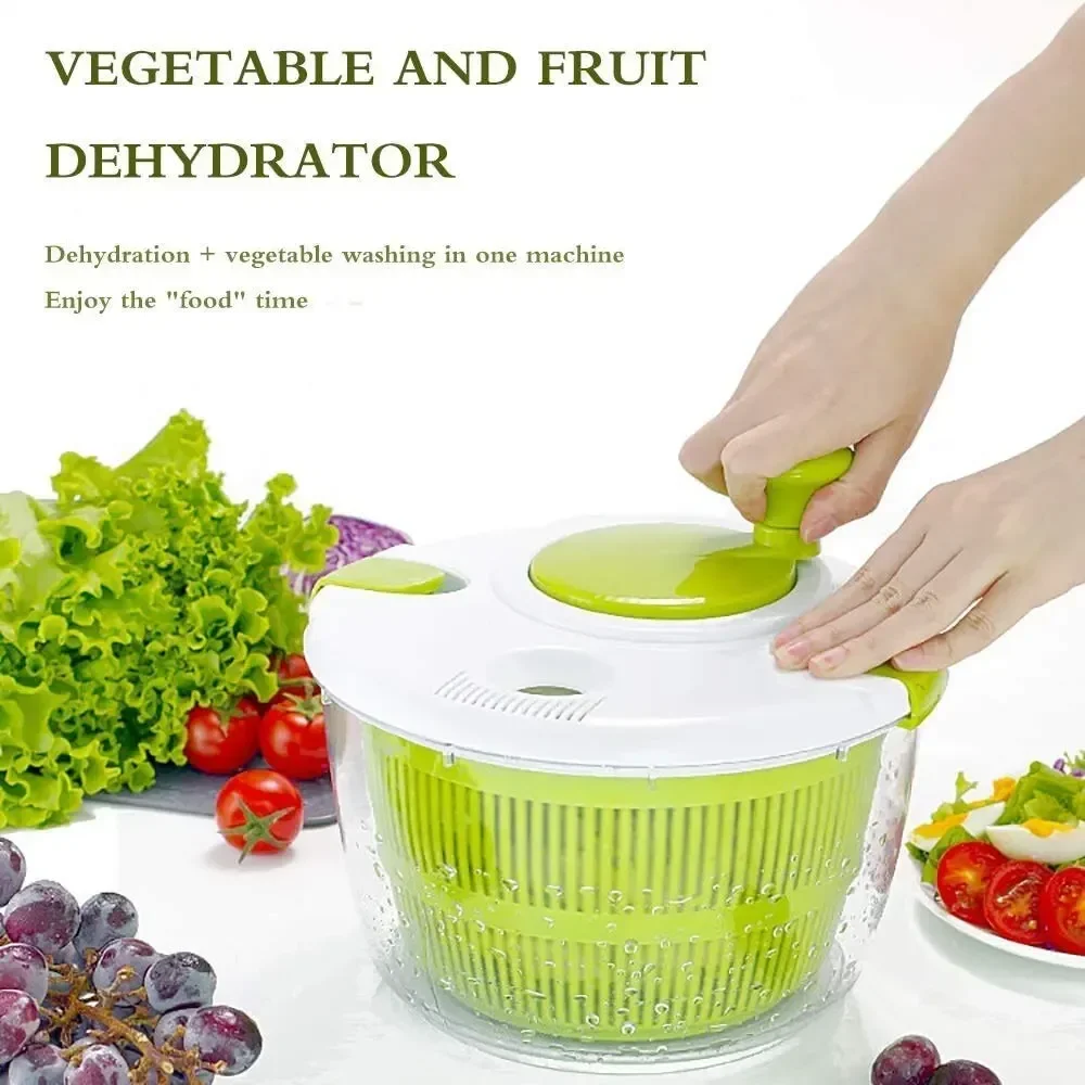 Health Wellness Lifestyle - Centrifuga per Insalata, Essiccatore per Frutta