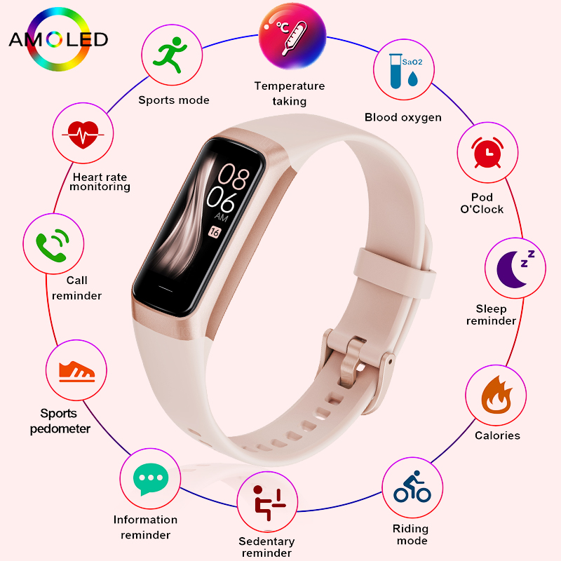 Health Wellness Bracelet - FOXBOX Smart Watch Men Fashion Ladies