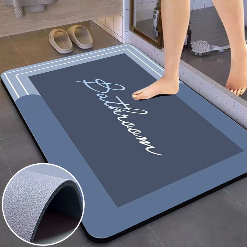 Bamboo Bath Mat - Tappetino Assorbente per Bagno, Moderno e