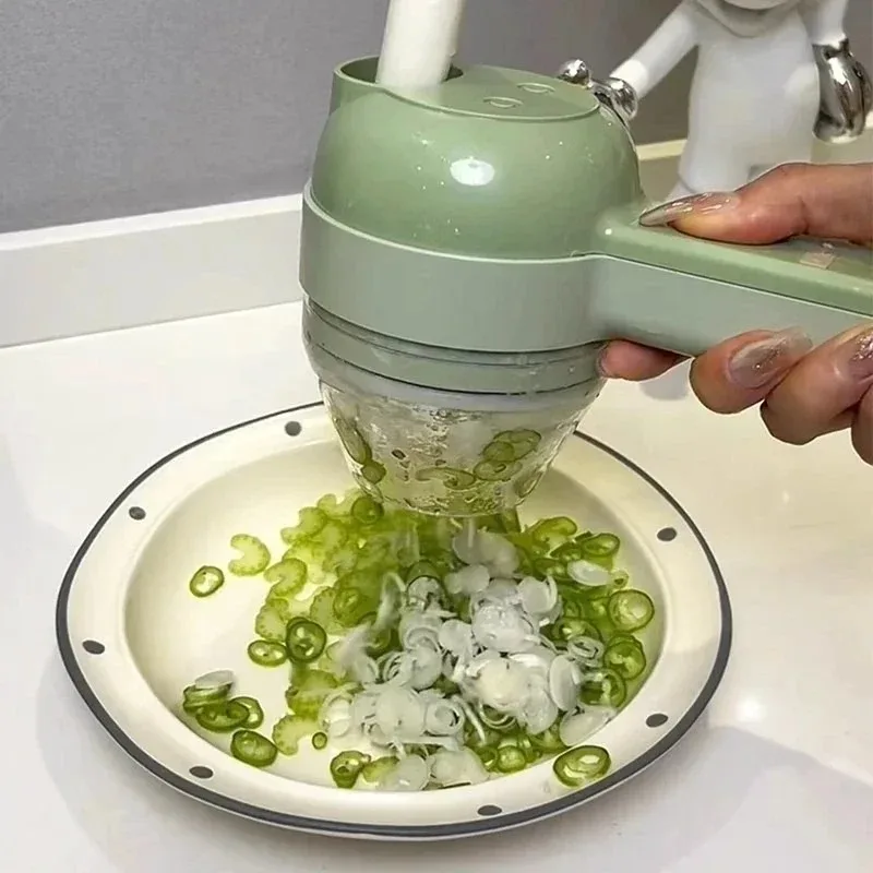 Health Wellness Lifestyle - Affettatrice elettrica per verdure, tritatutto portatile