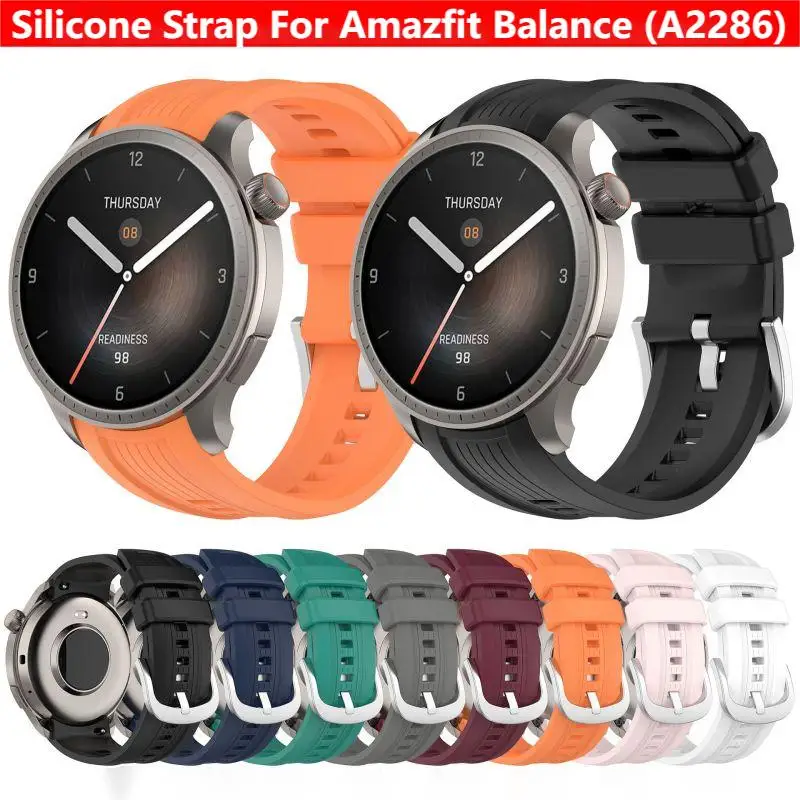 Health Wellness Bracelet - Cinturino in silicone per smartwatch Amazfit
