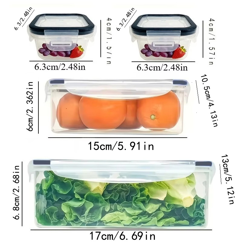 Set da 8 Pezzi: 4 Contenitori  - Health Wellness Lifestyle recensione e prezzo