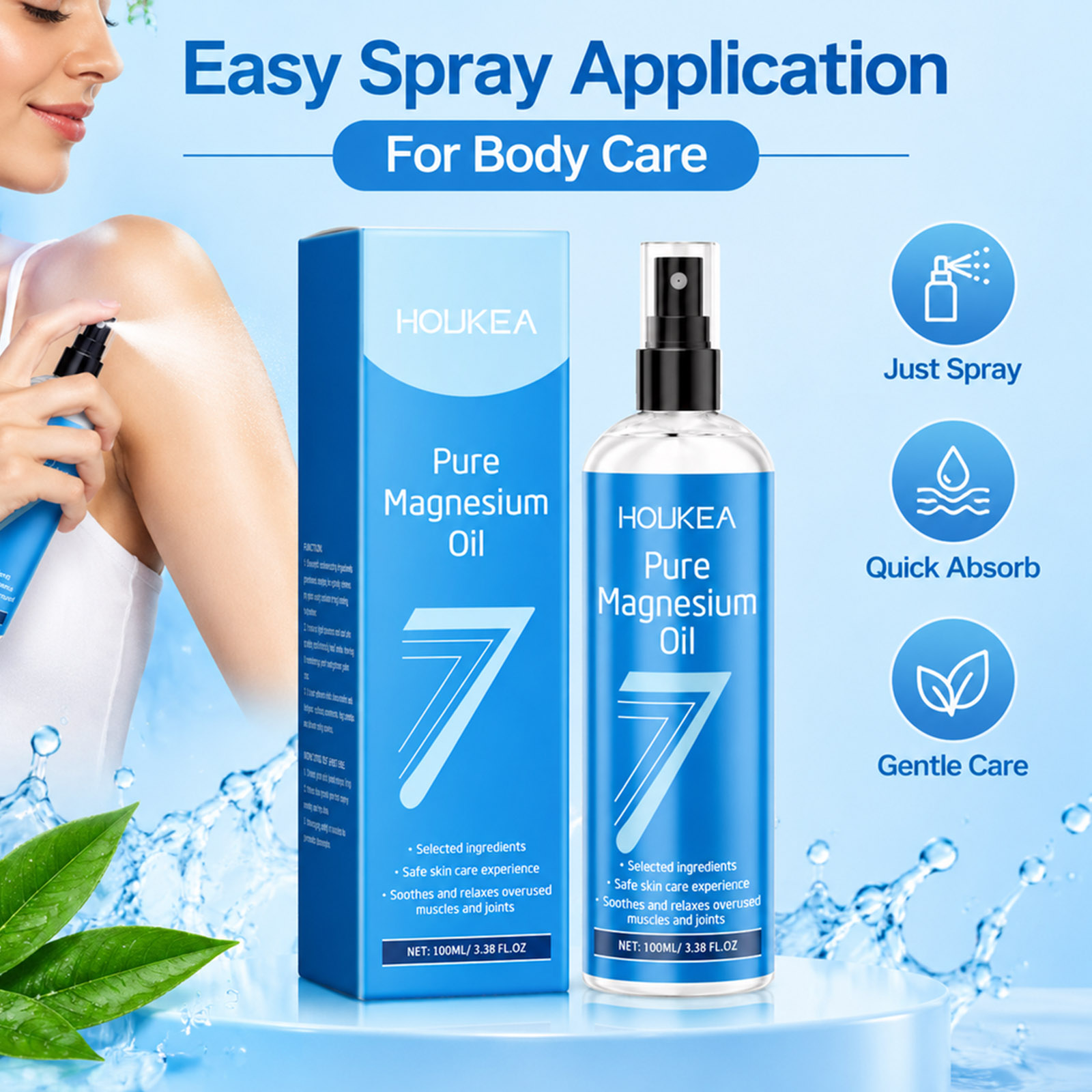 Olio di Magnesio Puro Spray 10 - Bath Salts Magnesium recensione e prezzo