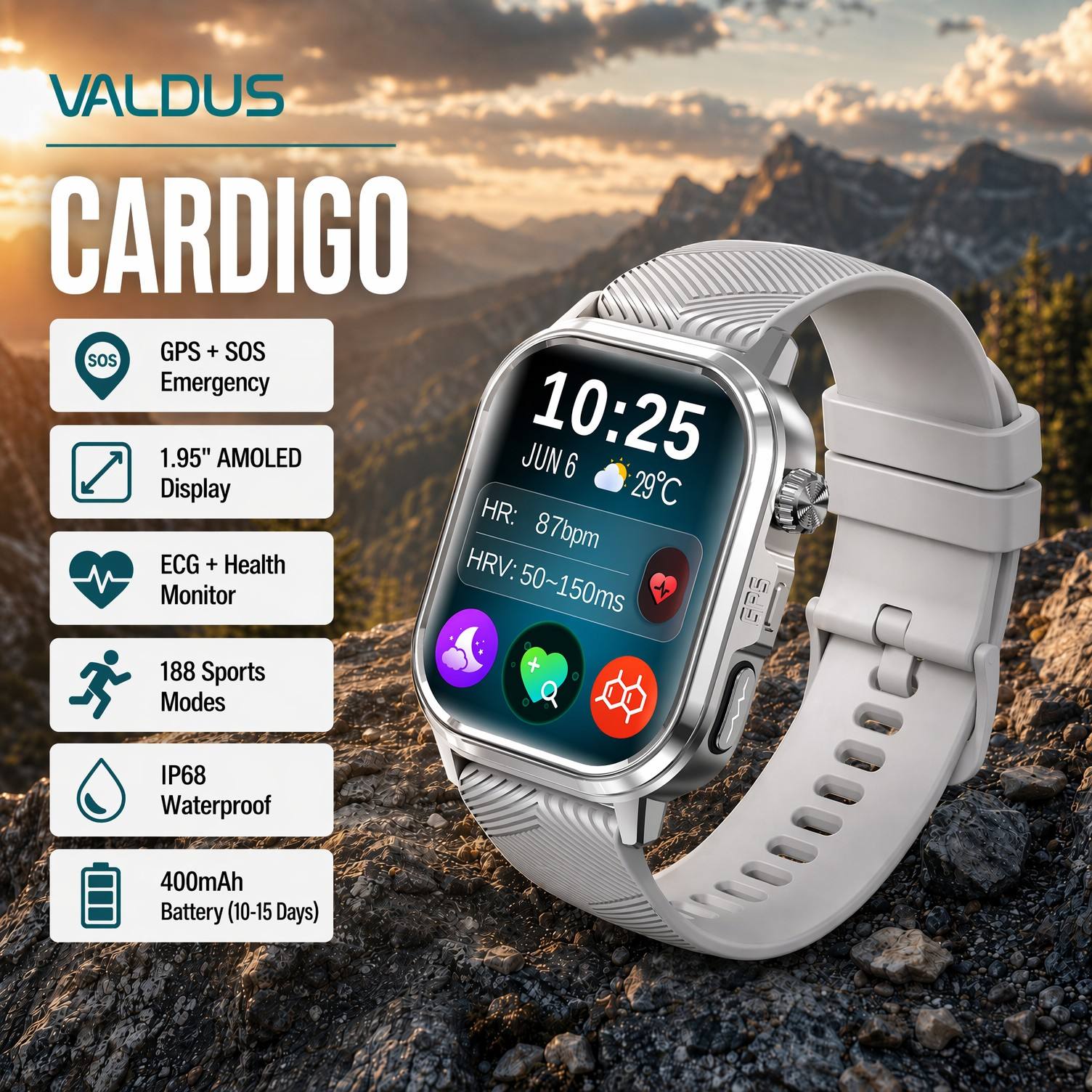 VALDUS CARDIGO Smartwatch per  - Health & Wellness Unlimited recensione e prezzo
