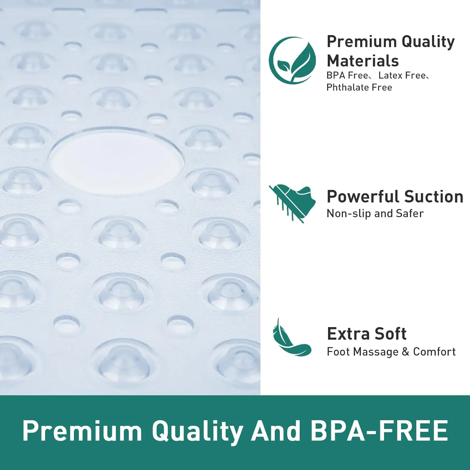 Tappetino Doccia Quadrato, 69x - Bamboo Bath Mat recensione e prezzo